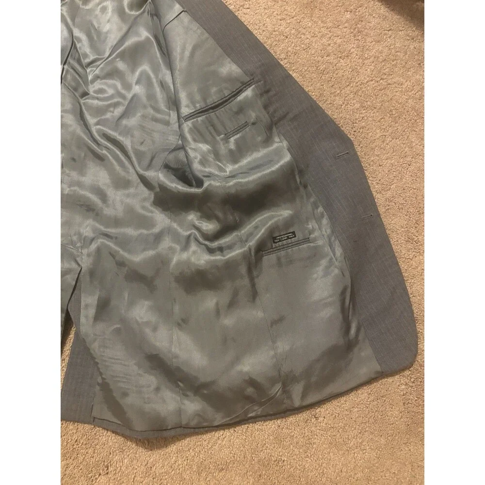 Andhurst Gray Suit Jacket Used 42L Made In Romania